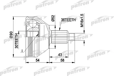 ШРУС PCV1414