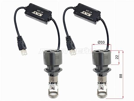 Лампа (H7/ LED/ Комплект/ 40W 6500K линза)