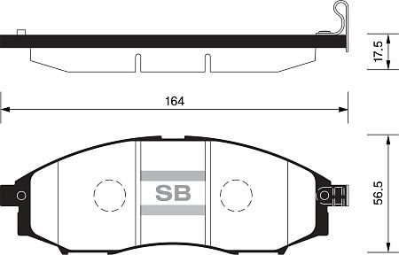 Колодки передние SP2078