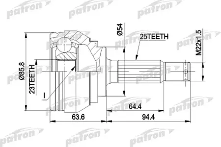 ШРУС PCV1404