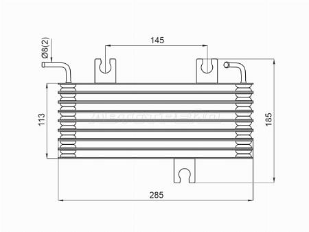 Радиатор охлаждения CVT NISSAN QASHQAI 06-13