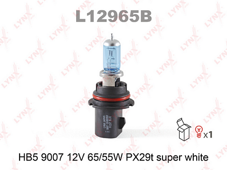Лампа HB5 9007 12V 65/55W PX29T SUPER WHITE L12965B