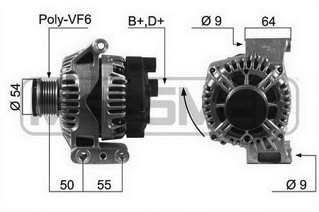 Генератор FIAT/OPEL  1.3 CDTI 90A 210451