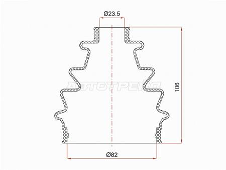 Пыльник шруса внутренний HONDA CIVIC ES/FIT GD9