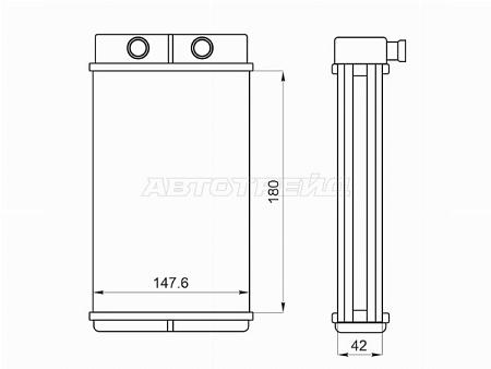 Радиатор отопителя салона KIA SPECTRA/SEPHIA/SHUMA 96-