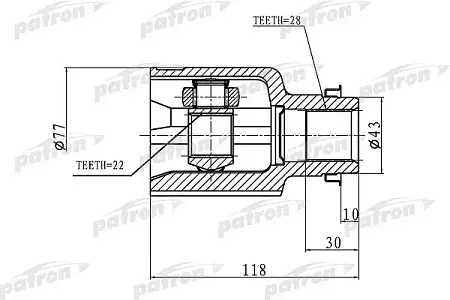 ШРУС PCV1046