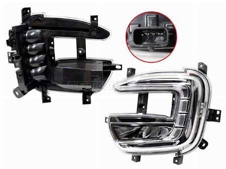 Фара противотуманная (Слева/ LED/ ДХО) Renault Kaptur 16-22