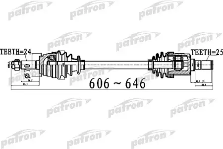 PDS0515 Полуось