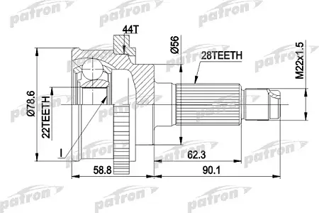 ШРУС PCV3850A