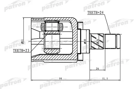 ШРУС PCV1412
