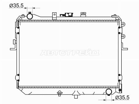 Радиатор Nissan Vanette 99-17
