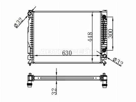Радиатор Audi A6 97-05 / S6 99-04