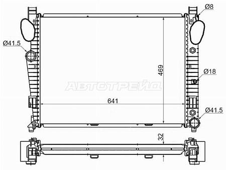 Радиатор Mercedes-Benz S-Class 98-05