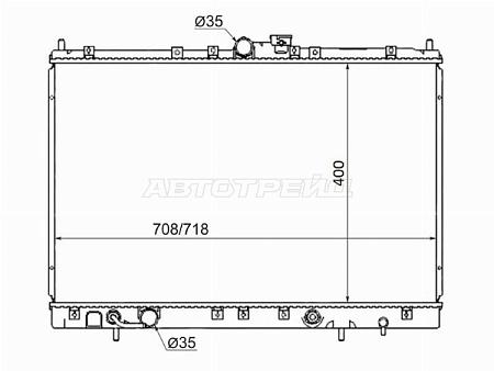 Радиатор Mitsubishi Chariot Grandis 97-03
