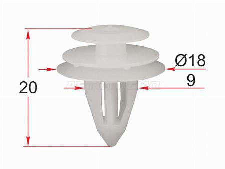 Клипса обшивки двери NISSAN (1 шт.)