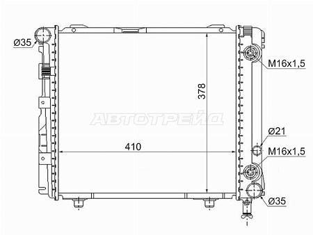 Радиатор Mercedes-Benz E-Class 84-95