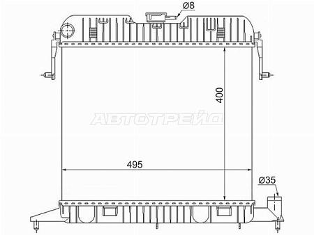 Радиатор Opel Omega 84-94
