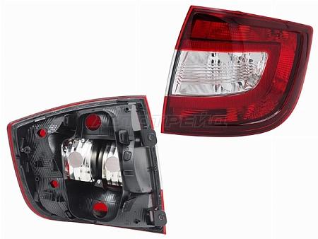 Фонарь задний Skoda Rapid 12-20 (Справа/ темно-красный)