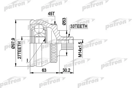 ШРУС PCV1381