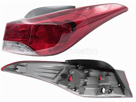 Фонарь задний Hyundai Elantra 10-13 (Справа/ 4D SED)
