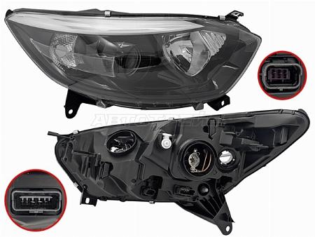 Фара Renault Kaptur 16-22 (Справа/ чёрная)