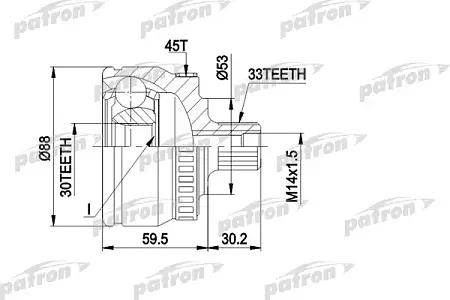 ШРУС PCV1239