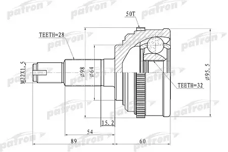 ШРУС PCV9574