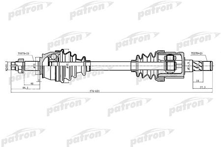 PDS0287 Полуось