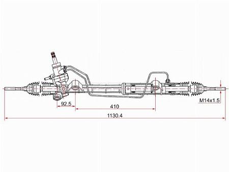 Рейка рулевая MAZDA 6 02-06