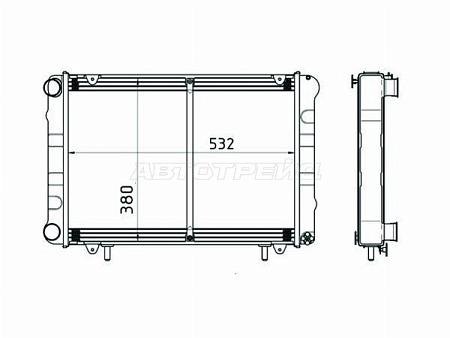 Радиатор ГАЗ Газель 96-