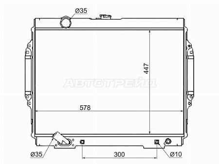 Радиатор Mitsubishi Pajero 91-20