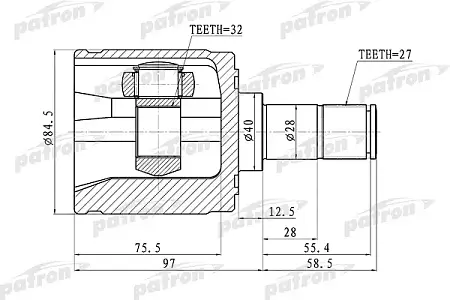 ШРУС PCV1341