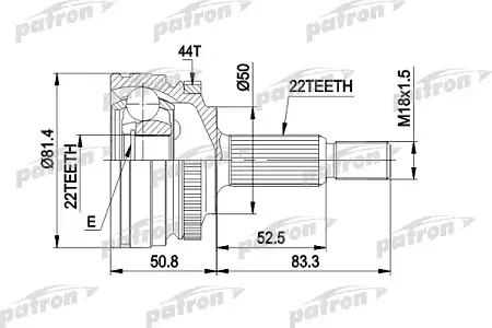 ШРУС PCV1272