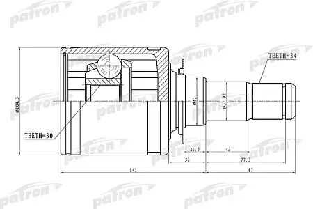 ШРУС PCV1449