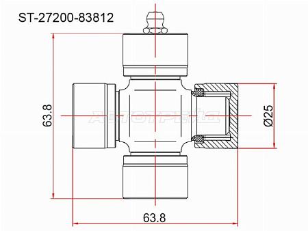 Крестовина SUZUKI GRAND VITARA 98-06/VITARA 89-98
