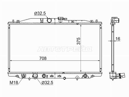 Радиатор Honda Accord 02-08