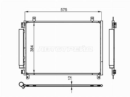 Радиатор кондиционера Suzuki Baleno 16-22