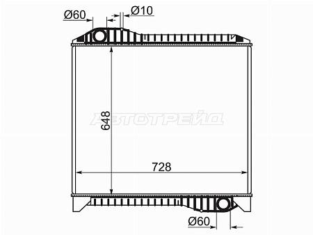 Радиатор Hino Dolphin Profia 92-00