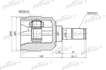 ШРУС PCV1355