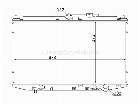 Радиатор Honda Avancier 99-03