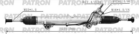 PSG3036 Рейка рулевая