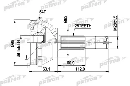 ШРУС PCV1120