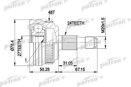ШРУС PCV1367