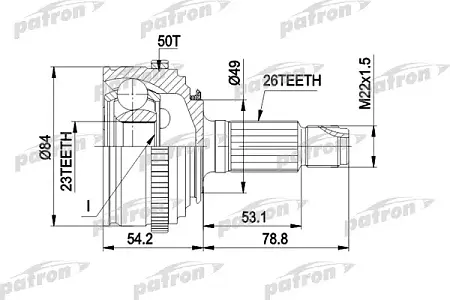 ШРУС PCV1220
