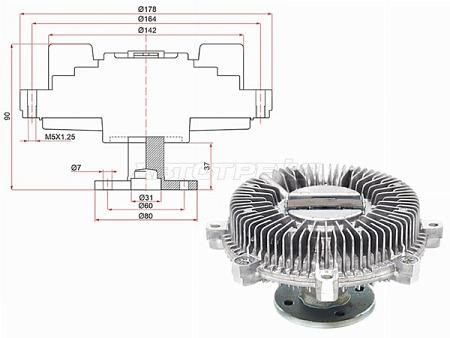 Вискомуфта NISSAN PATHFINDER/FRONTIER VQ40DE 04-