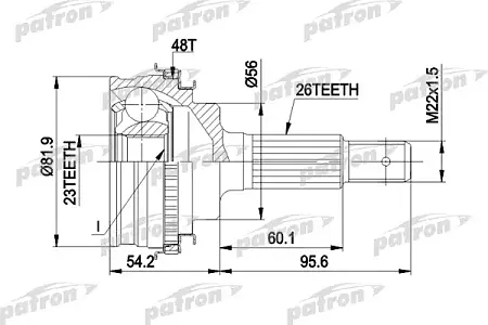 ШРУС PCV1347