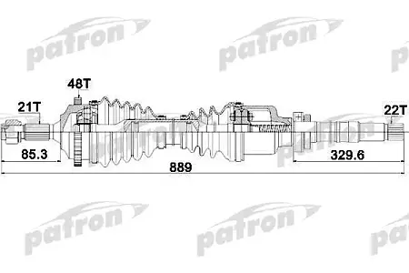 PDS1382 Полуось