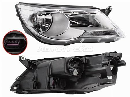 Фара Volkswagen Tiguan 06-11 (Справа)