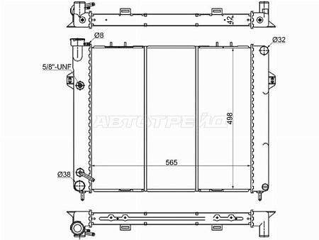 Радиатор Jeep Grand Cherokee 92-98
