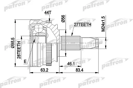 ШРУС PCV1152